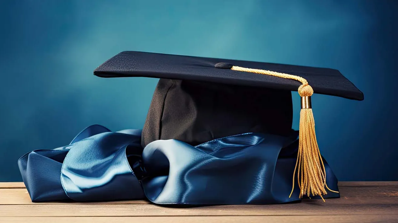 A mortarboard